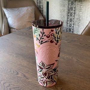 Starbucks pink shimmery tumbler